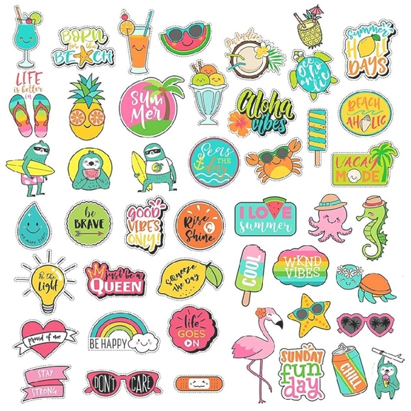 15pcs VSCO Aesthetic Waterproof Vinyl Stickers NEW - Picture 2 of 5